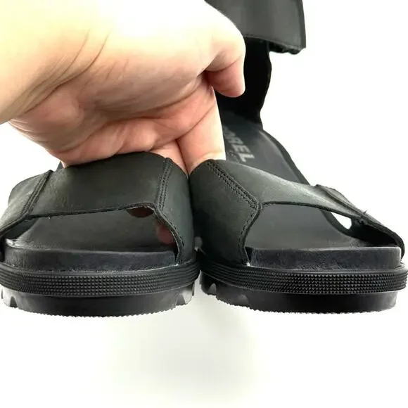 Sorel Joanie II Ankle Strap Wedge Sandal Black 8.5 - Picture 4 of 15